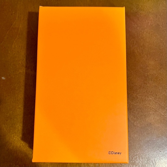 NIB Disney Baublebar Mickey Mouse Enamel Keychain Bag Charm Keyring Orange RARE - Picture 2 of 3